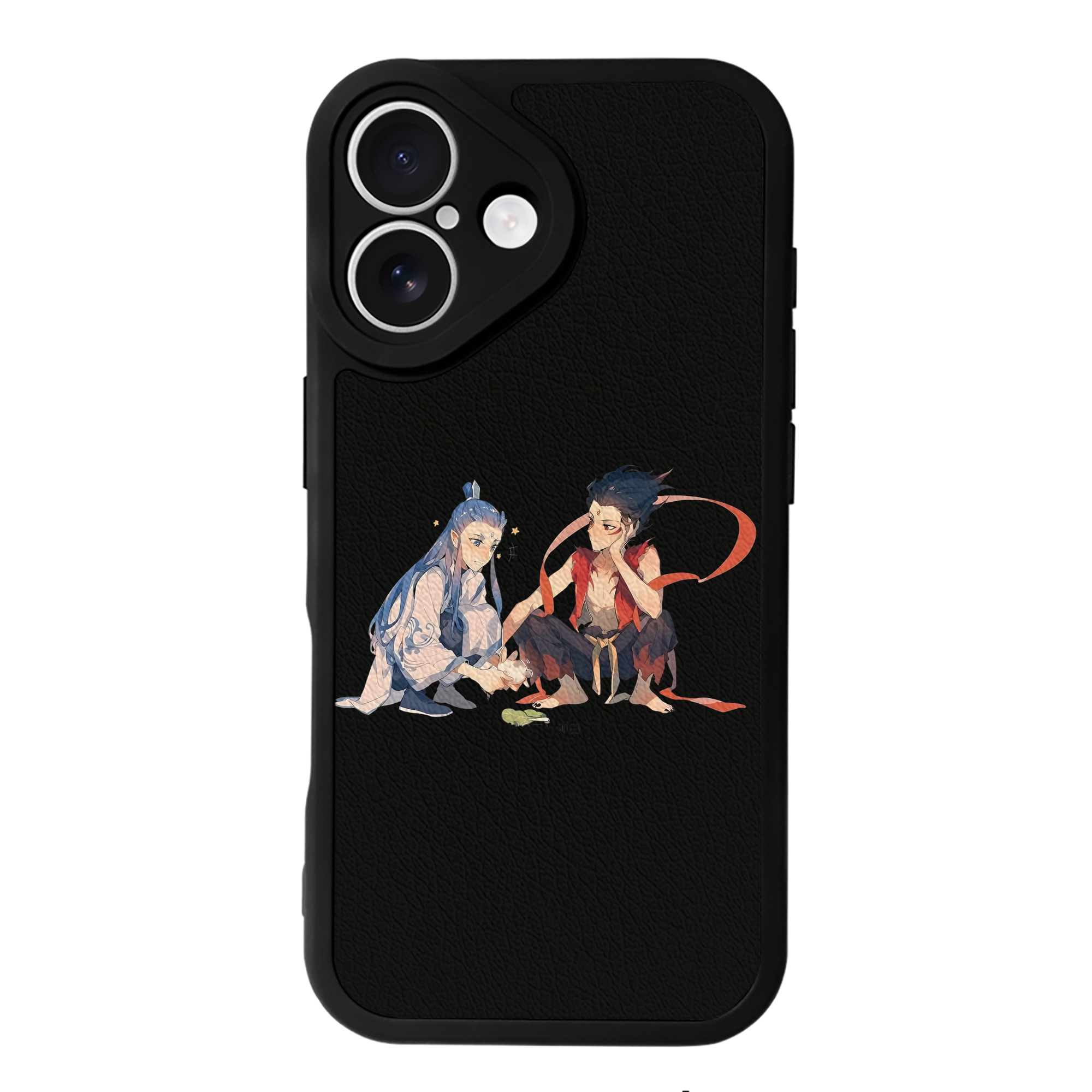 （画像用） Ne Zha 2 ナタ 魔童の大暴れ 【iPhone 16シリーズ対応】シリコンスマホケース（レザー調） 材質：シリコン